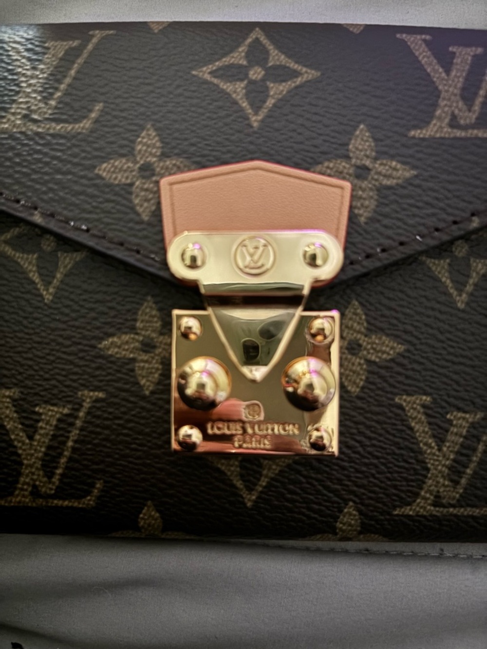 LV Brown Monogram Envelope Makeup Brush Case - Picture 3 of 3